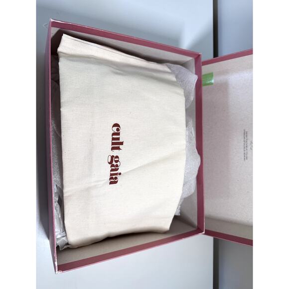 $458 Cult Gaia Sandals Slide Cleia Platform Off White Sz 36.5 Chunky heel Buckle - Picture 7 of 10